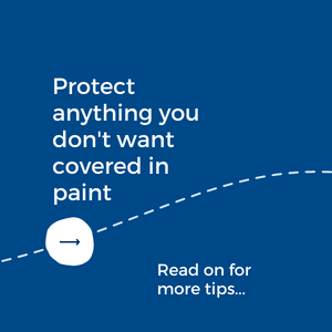 protect anything you don't want covered in paint